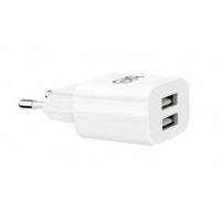 Сетевое зарядное устройство Bion , 2*USB-A, 10 Вт, белый [BXP-ADP-2A-10W]